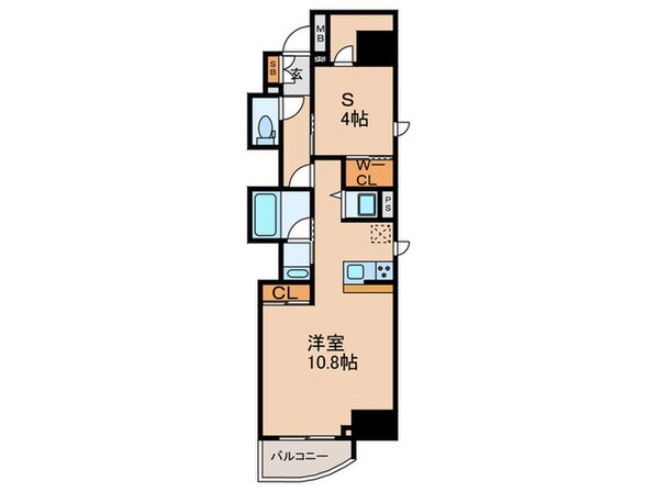 セレニテフラン本町の物件間取画像